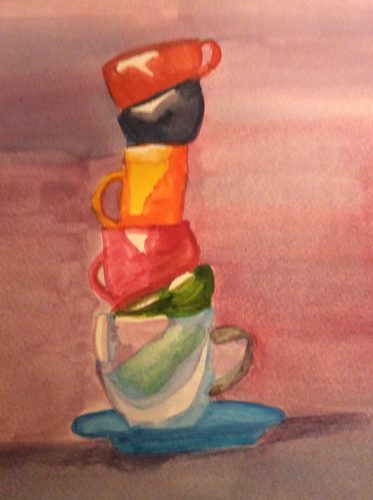 Sandra P, Still Life, watercolour.